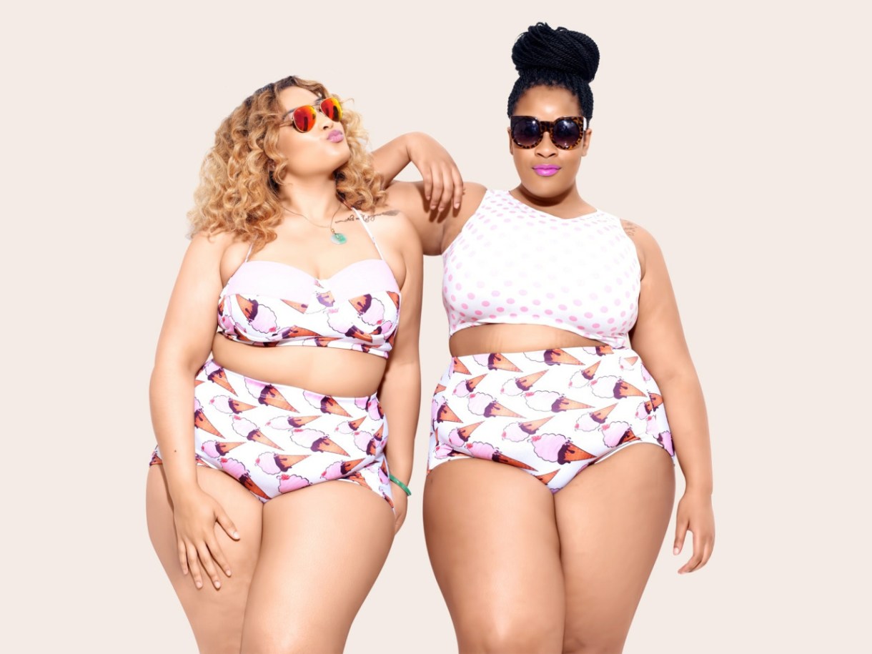 Plus Size Model With Twins