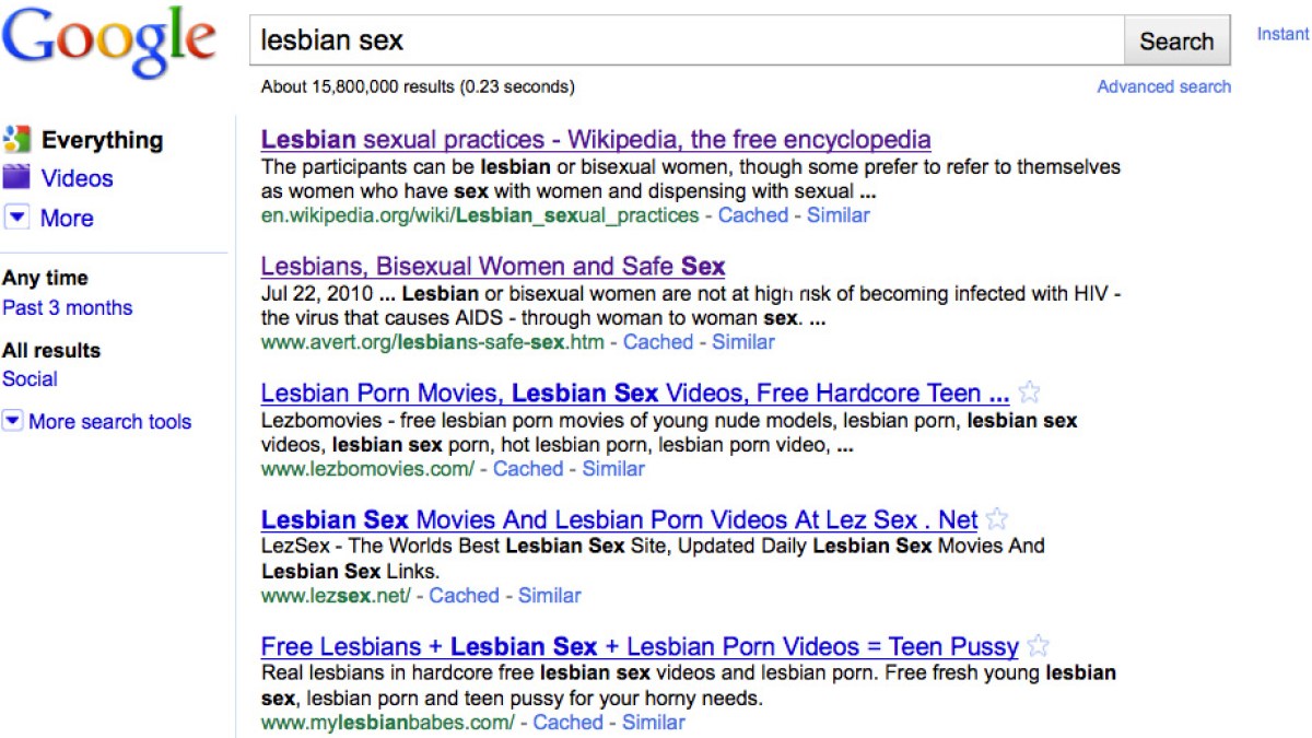 Encyclopedia People Naked At The Beach - Google Instant Debuts, Instantly Excludes Lesbians | Autostraddle