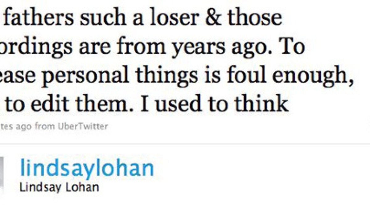 Lindsay Lohan's Tweets Have Finally Completely Lost Me
