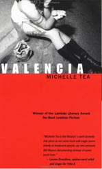 Books with lesbian sex: Cover art of Michelle Tea's "Valencia,"