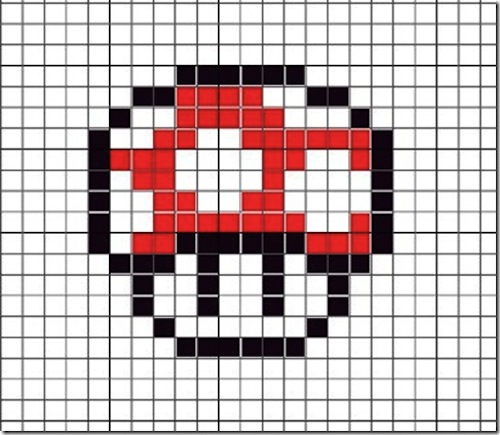 pixel art templates easy mario