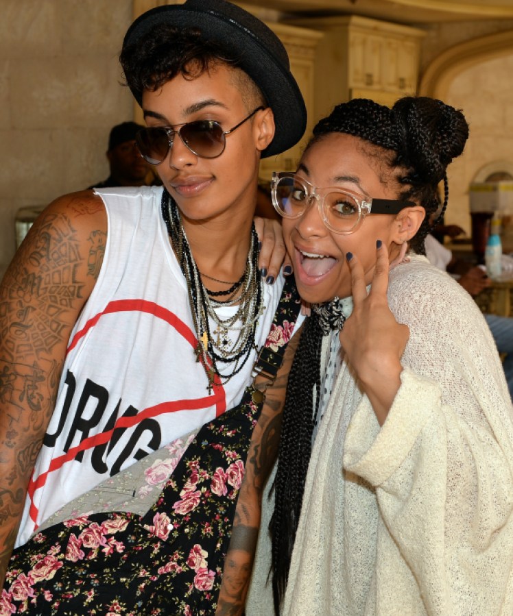ATLANTA, GA - SEPTEMBER 02: (EXCLUSIVE ACCESS, SPECIAL RATES APPLY) Model AzMarie Livingston and actress Raven-Symone attend Neuro Drinks At LudaDay Weekend Celebrity Pool Party on September 2, 2013 in Atlanta, Georgia. (Photo by Rick Diamond/Getty Images for Neuro Drinks)