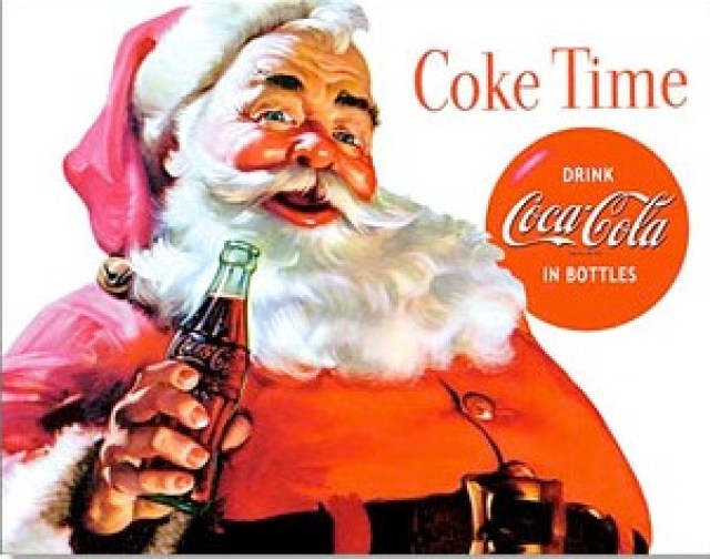 LAURA'S little PARTY: Hipster Santa gives back with Coca-Cola