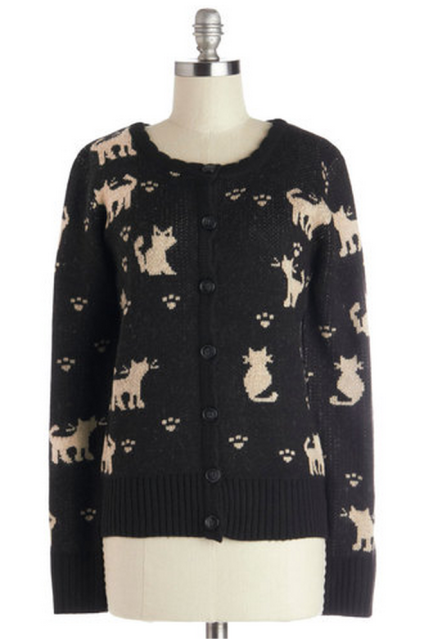 AEAE FLASHED CATS ANGORA KNIT-