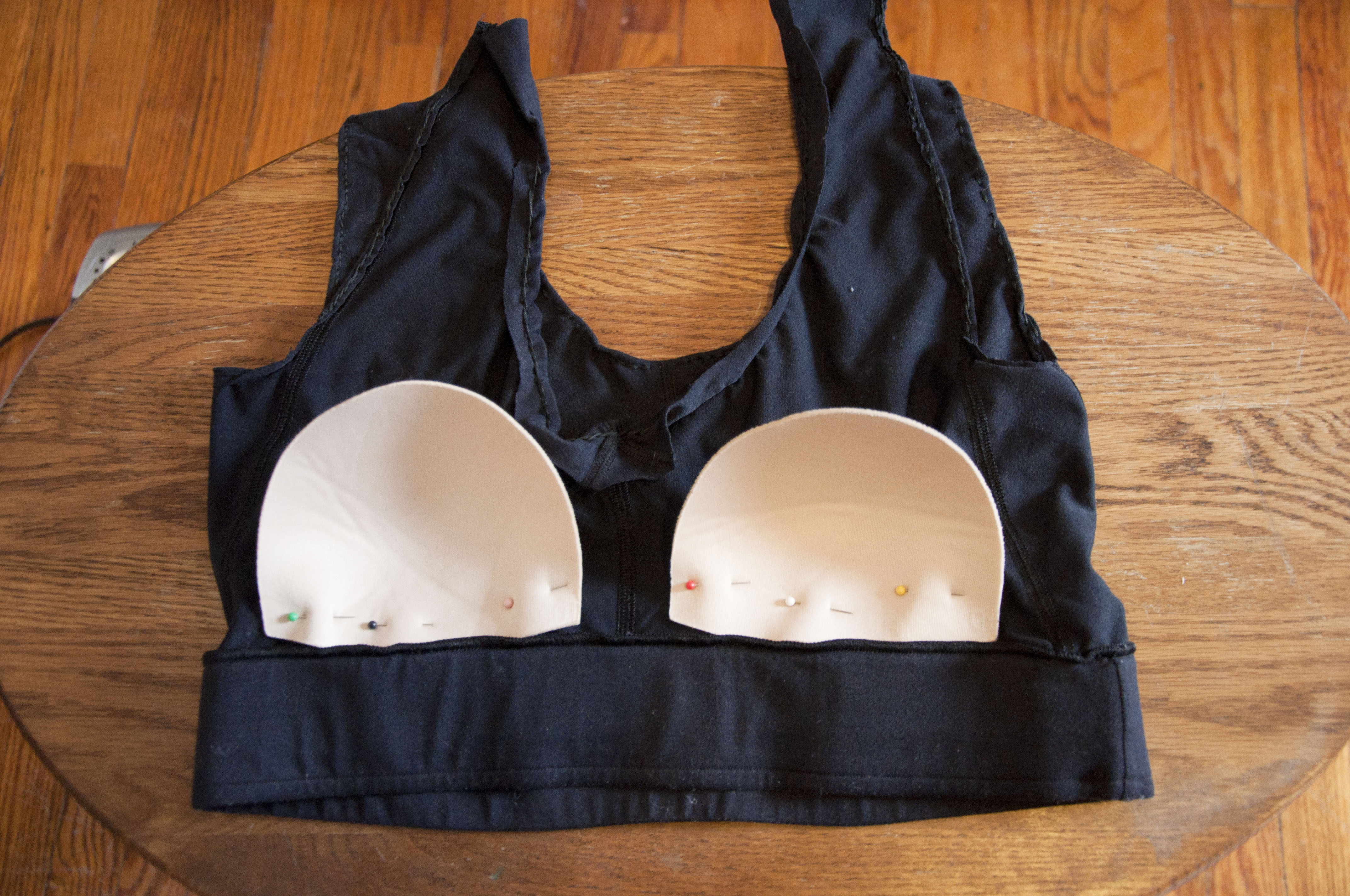 sports bras with padding sewn in