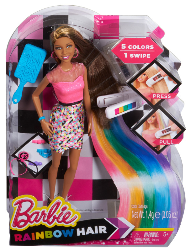 barbie rainbow hair commercial