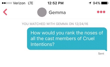 Best first question outlet on tinder