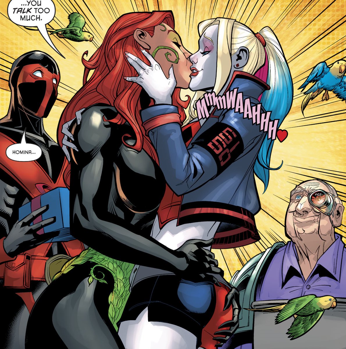 Anime Lesbian Porn Poison Ivy - Drawn to Comics: Harley Quinn and Poison Ivy Finally Have Their First  In-Canon, Main-Universe Kiss! | Autostraddle