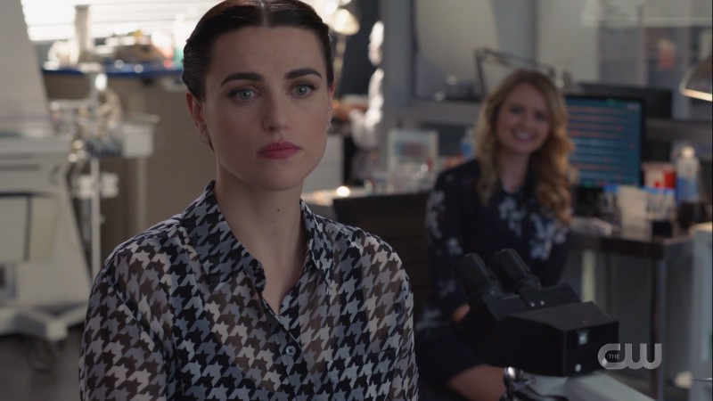 Lena looks off into middle distance
