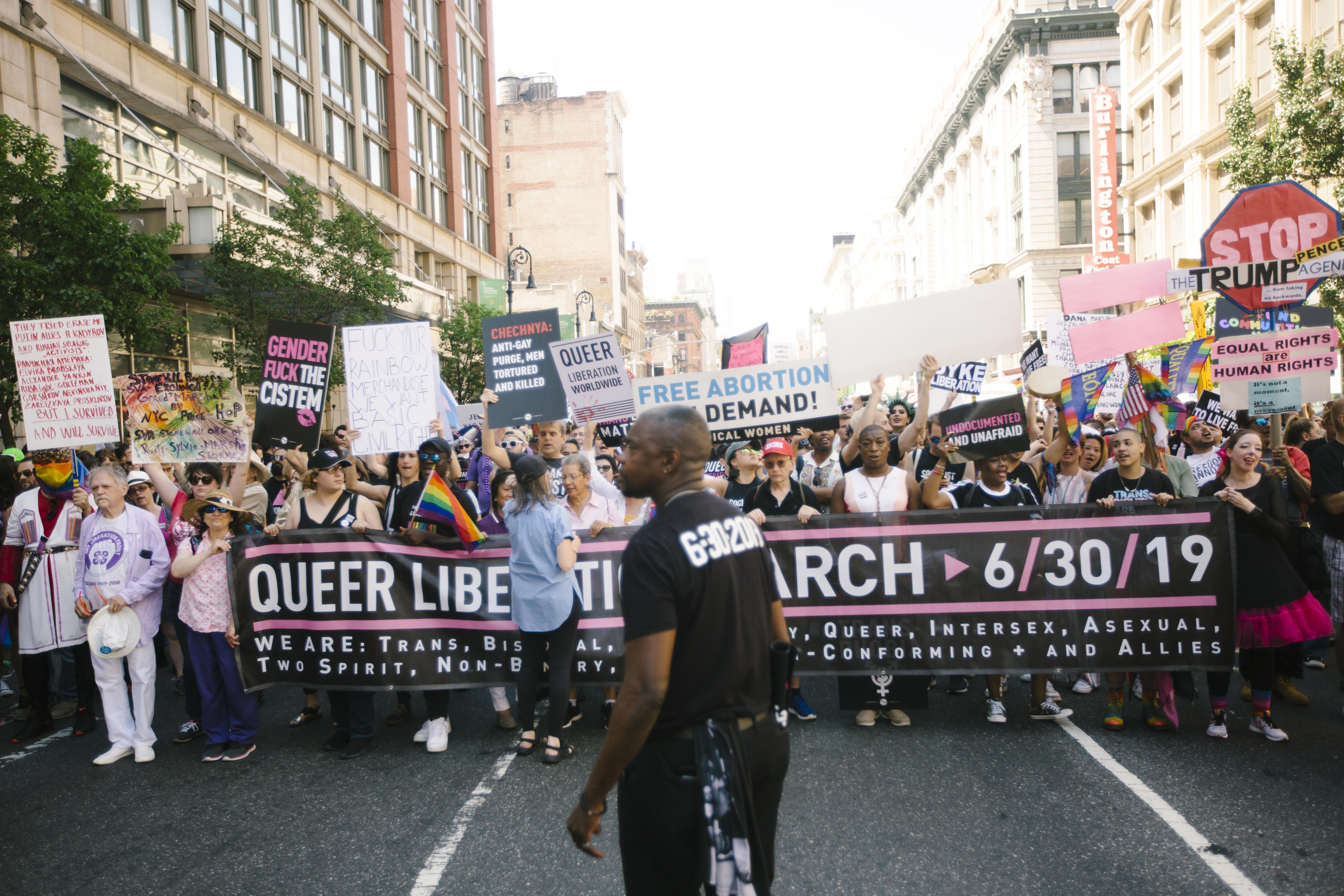 PHOTOESSAY NYC's Dyke March, Queer Liberation March, AllAges Party