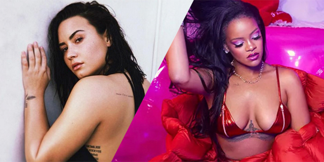 640px x 320px - Also.Also.Also: Demi Lovato Wants to Make Out With Rihanna â€” Stars, They're  Just Like Us! | Autostraddle