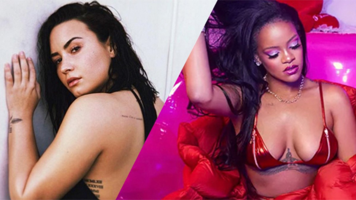 Lesbian Porn Demi Lovato - Also.Also.Also: Demi Lovato Wants to Make Out With Rihanna â€” Stars, They're  Just Like Us! | Autostraddle