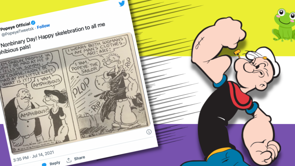 Nonbinary Popeye, a Twitter Icon | Autostraddle