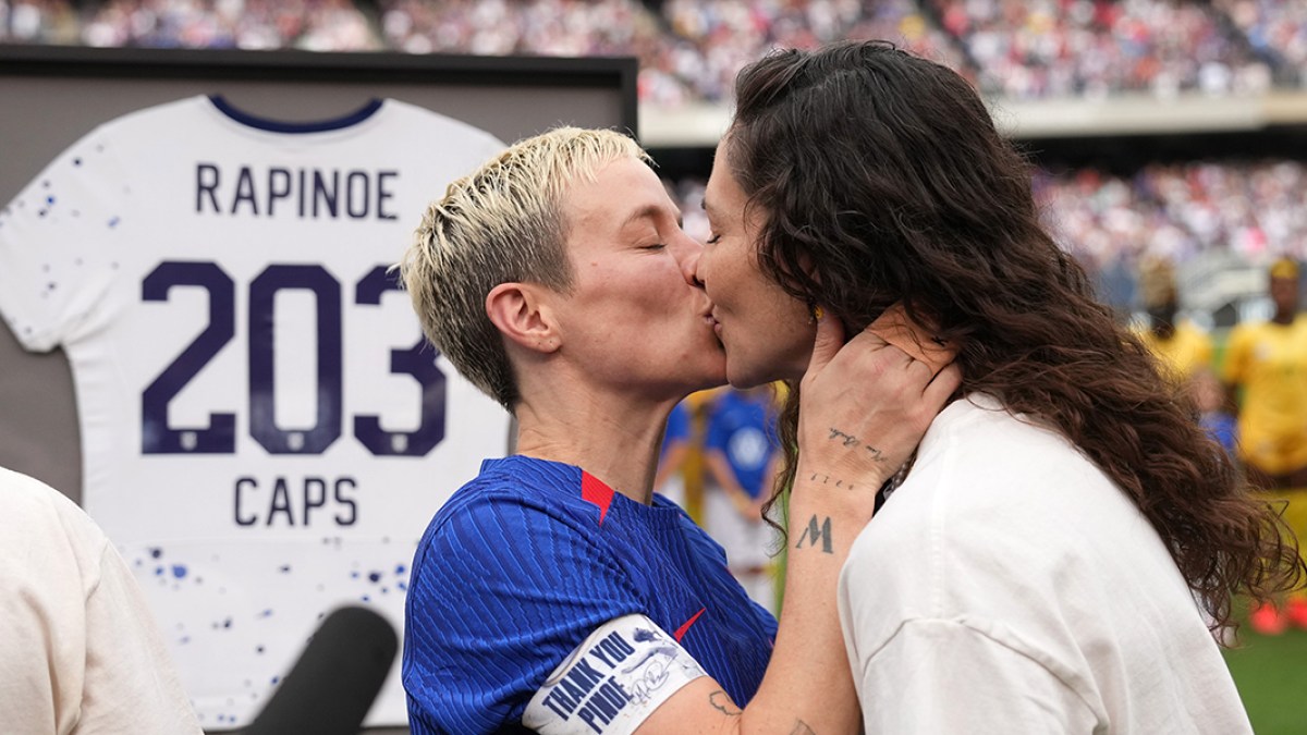 Megan Rapinoe Says Goodbye to USWNT With Sue Bird by Her Side