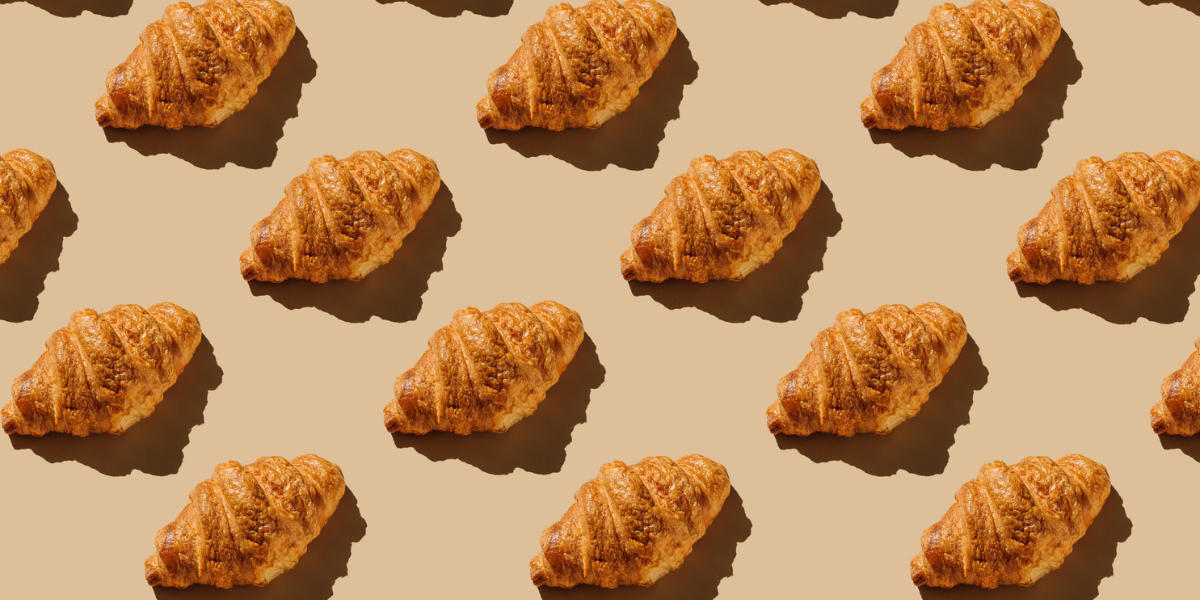 a bunch of croissants