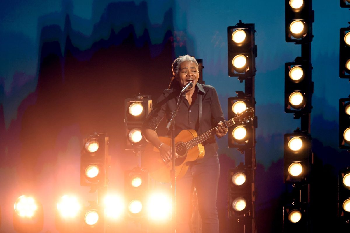 LOS ANGELES, CALIFORNIA - FEBRUARY 04: (FOR EDITORIAL USE ONLY) Tracy Chapman performs onstage during the 66th GRAMMY Awards at Crypto.com Arena on February 04, 2024 in Los Angeles, California.