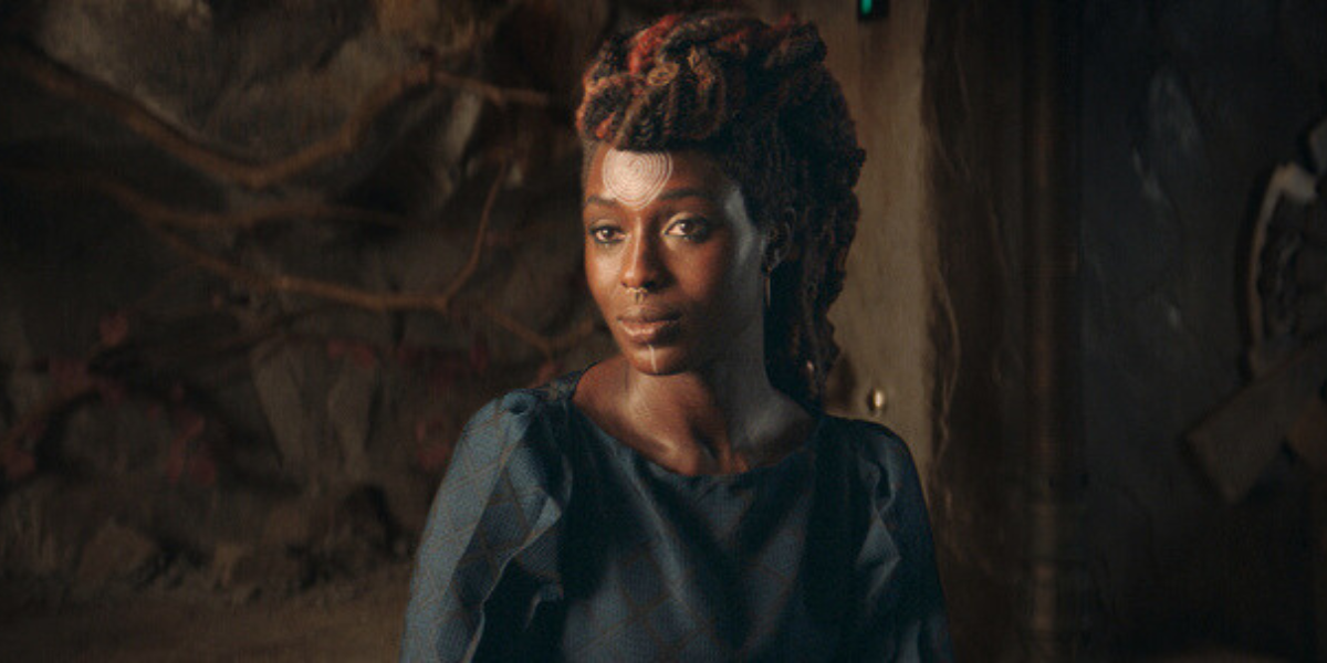 Mother Aniseya (Jodie Turner-Smith) in Lucasfilm's THE ACOLYTE, season one, exclusively on Disney+. ©2024 Lucasfilm Ltd. & TM. All Rights Reserved.