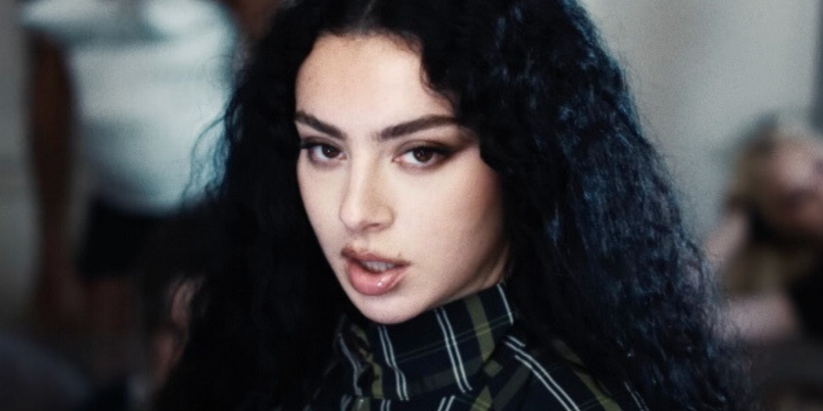 A close up of Charli XCX looking judgmental