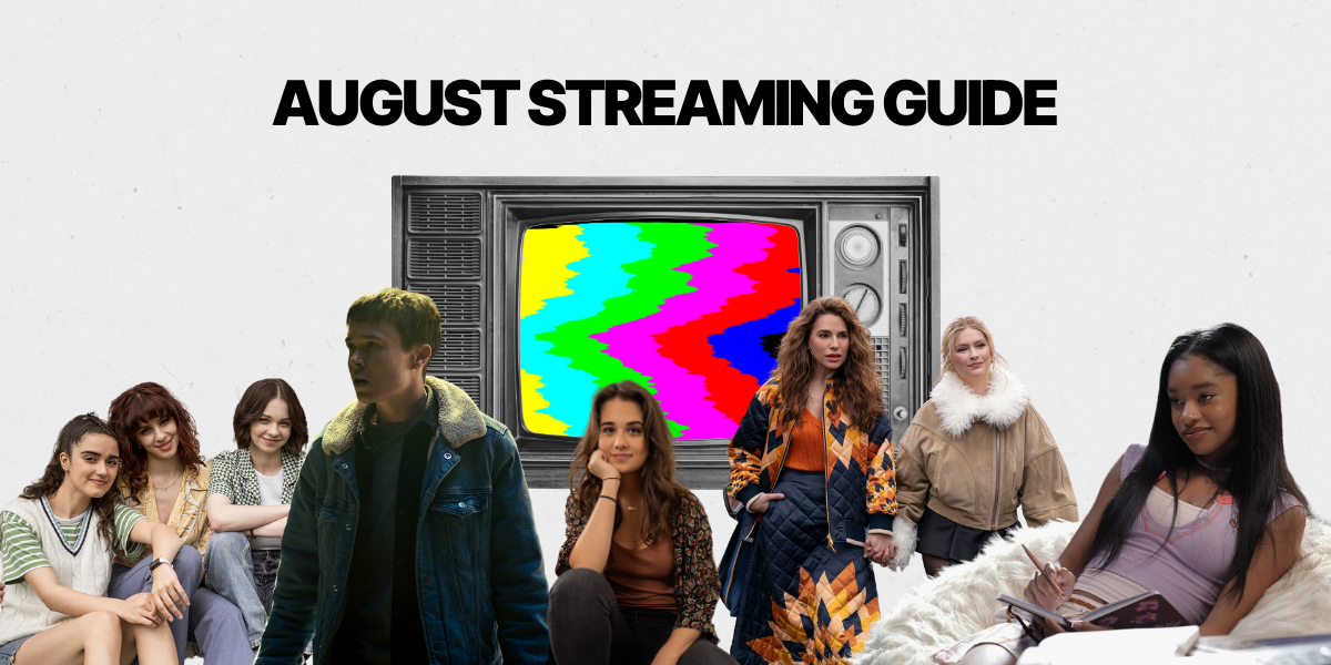 august streaming guide collage of upcoming shows