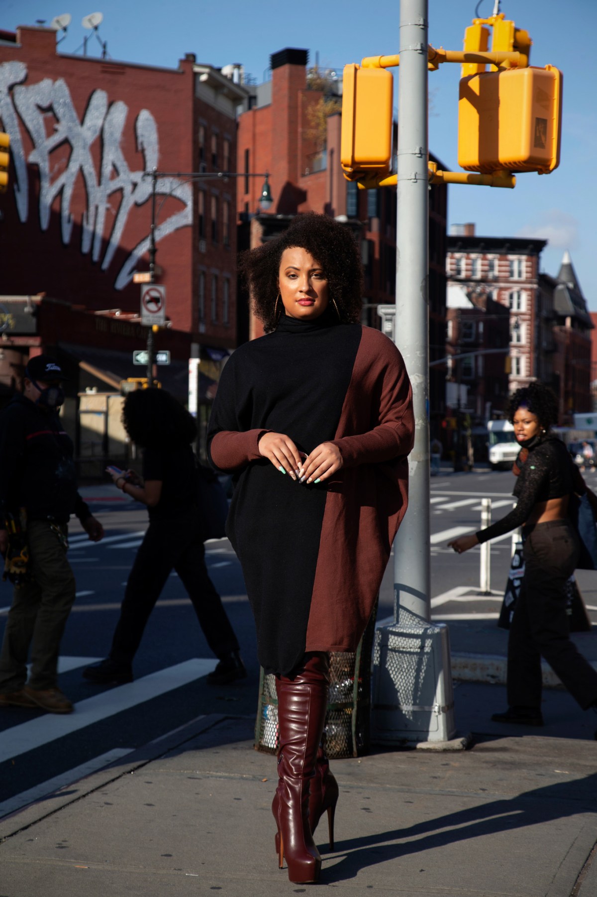 Trans lesbians: Ianne Fields-Stewart stands on a NYC street