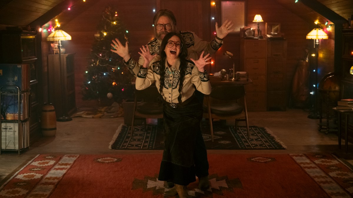 The Umbrella Academy gene and jean played by Nick Offerman and Megan Mullally 