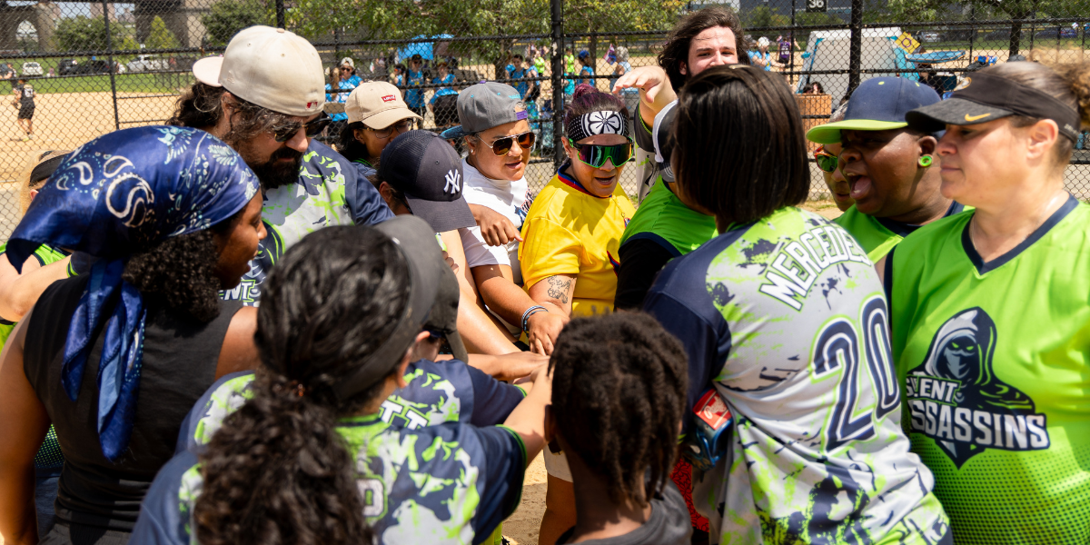 Team Silent Assassins in a huddle before a game