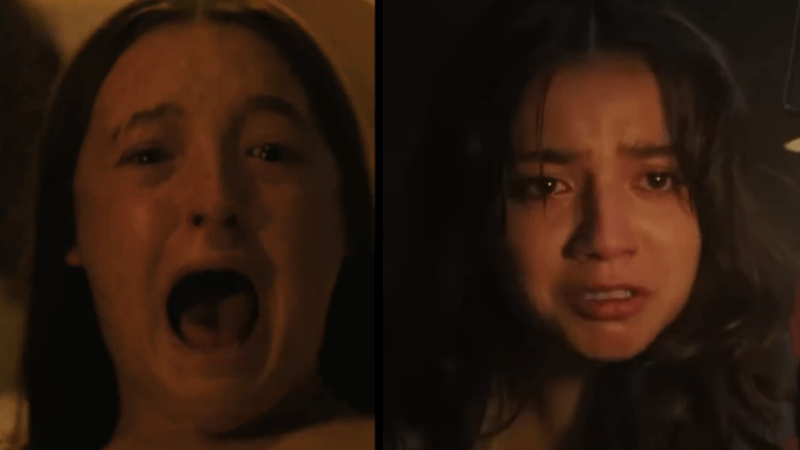 Ellie screaming and Dina crying in The Last of Us Season 2 trailer