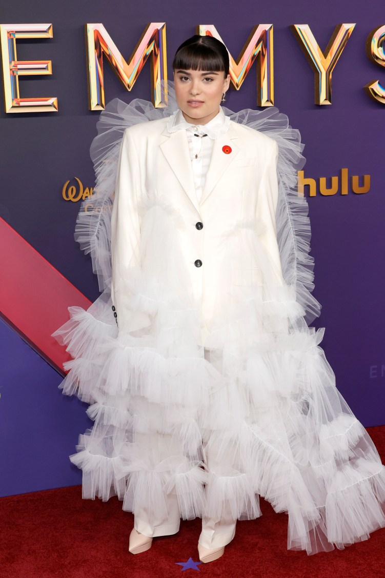 LOS ANGELES, CALIFORNIA - SEPTEMBER 15: Devery Jacobs attends the 76th Primetime Emmy Awards at Peacock Theater on September 15, 2024 in Los Angeles, California. (Photo by Frazer Harrison/Getty Images)