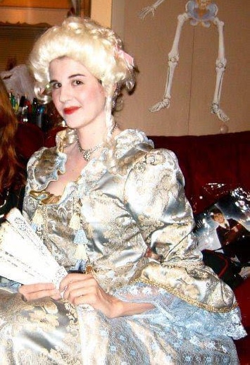 Kristen as Marie Antoinette for Halloween