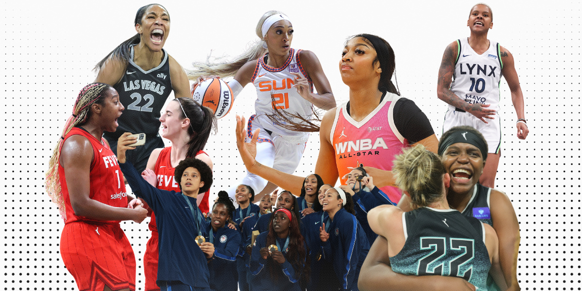 collage of WNBA players