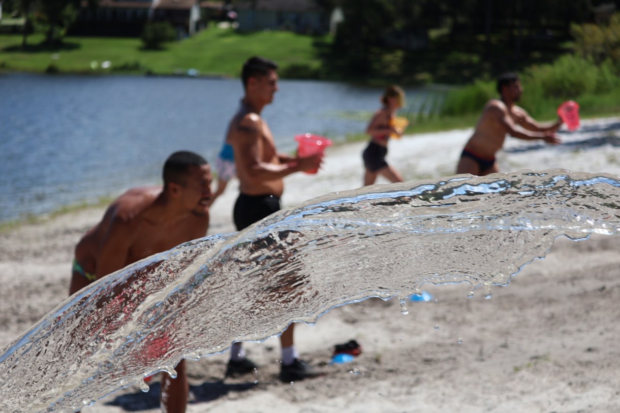 a water game at OUTVIVOR