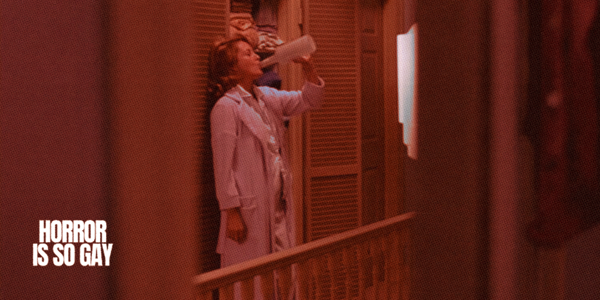 HORROR IS SO GAY: Nancy's mom drinking in Nightmare on Elm Street