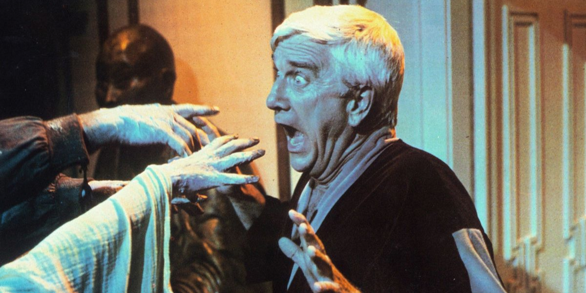 a man screams in horror in Creepshow