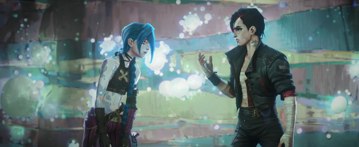 arcane: jinx and vi in the mines