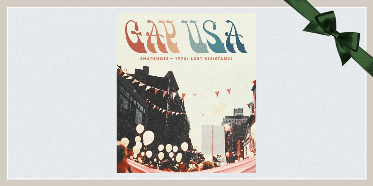 The Blu-Ray cover of Gay USA with a green ribbon in the corner.