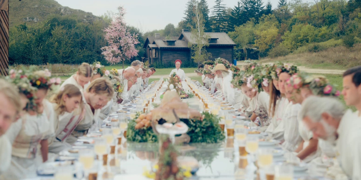 Midsommar dinner scene