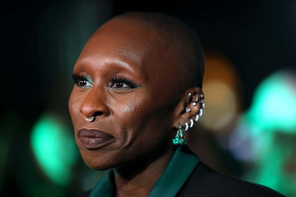 LONDON, ENGLAND - NOVEMBER 20: Cynthia Erivo attends the photocall for "Wicked: Part One" at the Greenwich Observatory on November 20, 2024 in London, England. (Photo by Lia Toby/Getty Images)