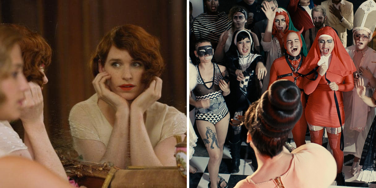 Side by side images of The Danish Girl and Holy Trinity