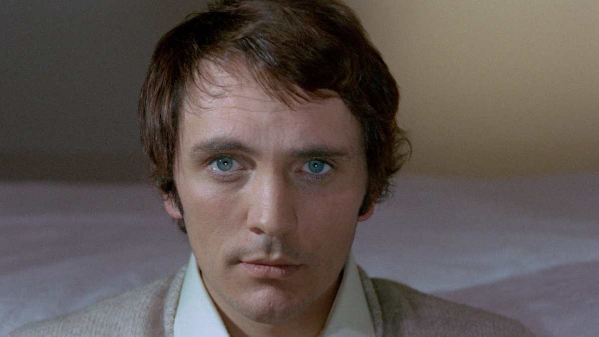 A close up of Terrence Stamp in Teorema