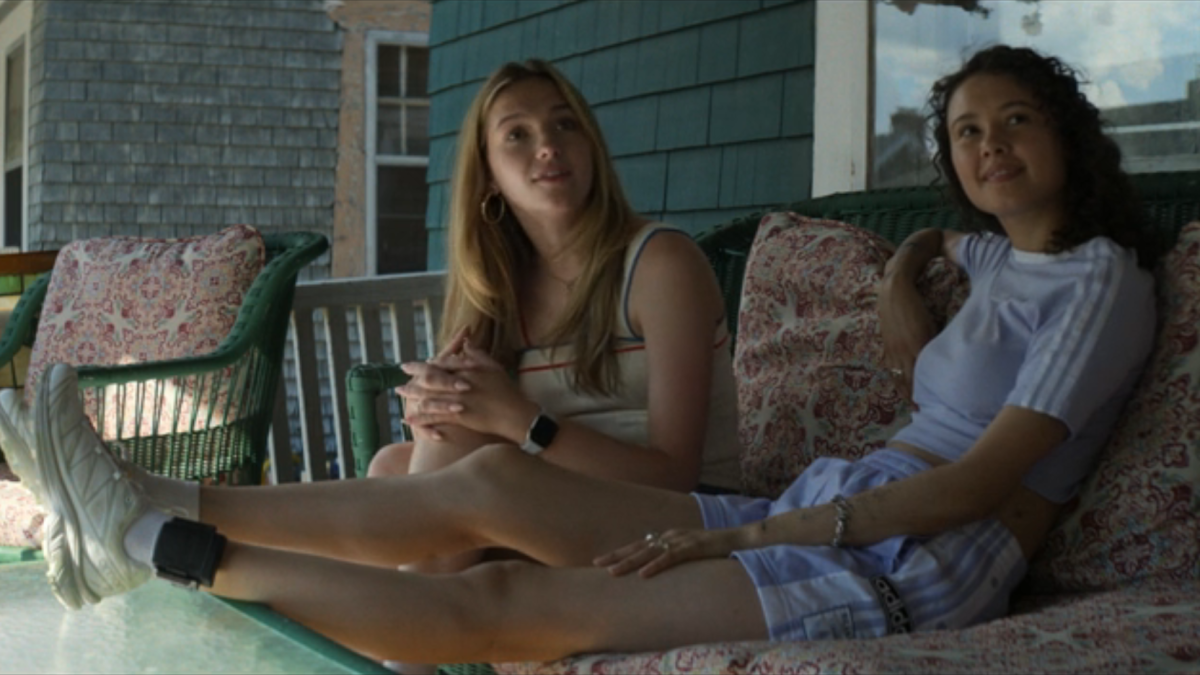 Goosebumps: Cece and Alex sit on a porch together 