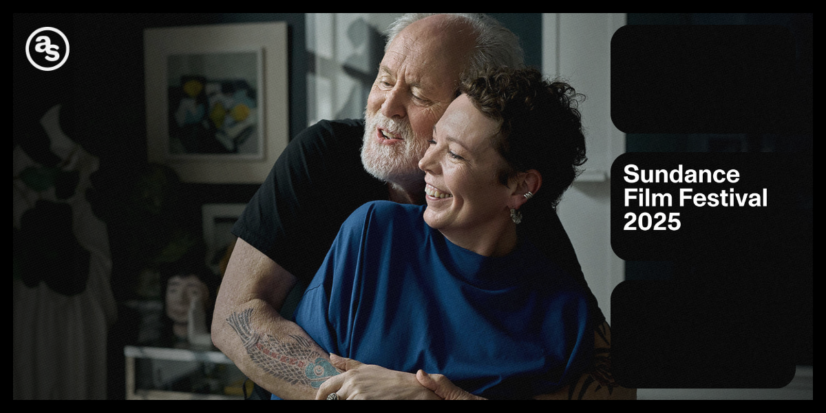 A still from Jimpa with John Lithgow and Olivia Colman with Sundance Film Festival 2025 on the side